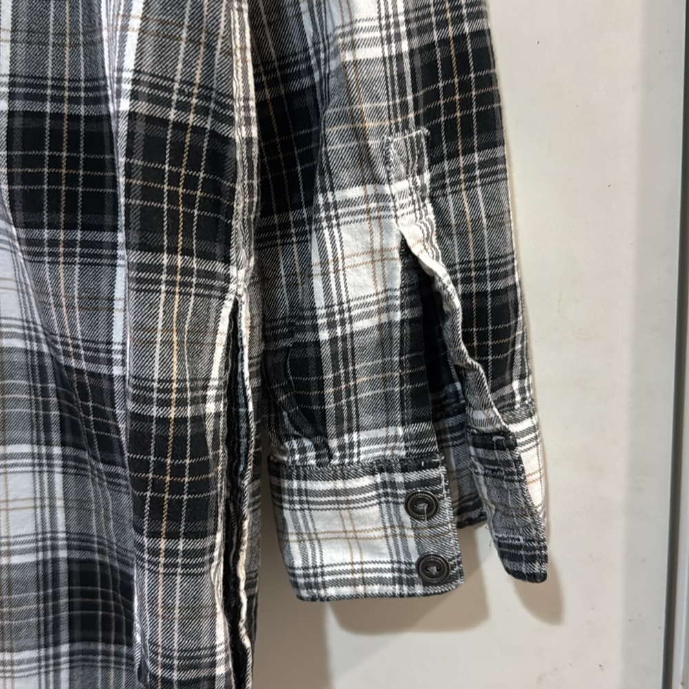 J Jill Plaid Women's Tunic long Sleeve Button up - Picture 7 of 8